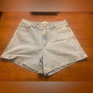 Abercrombie & Fitch Curve Love High Rise Dad Shorts 33/16